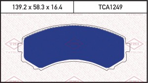 Колодки тормозные дисковые передние MITSUBISHI Pajero 93-MAZDA MPV 93- TCA1249 TCA1249 TATSUMI
