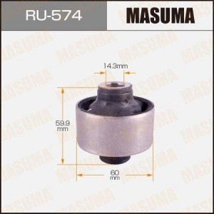 сайлентблок рычага передней подвески задний!\ Mitsubishi Grandis 03-09 RU-574 MASUMA