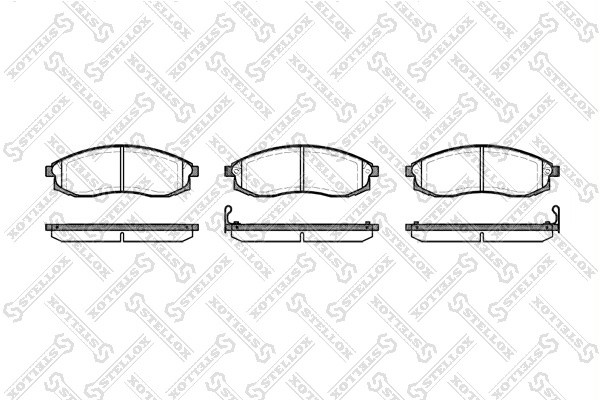 598 02 !колодки дисковые п.\ Nissan Maxima QX 2.5i 24V/3.0i 95-00 609 002-SX STELLOX