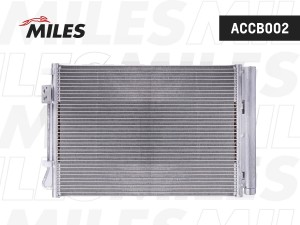 Радиатор кондиционера (паяный) HYUNDAI SOLARIS / KIA RIO 1.4/1.6 10-) ACCB002 ACCB002 MILES
