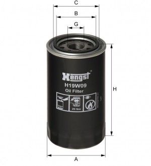 Фильтр масляный THERMOKING SMX/SL H19W09 HENGST
