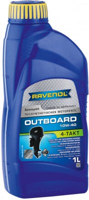 Масло моторное для 4-х тактных двигателей лодок RAVENOL OUTBOARD 10W40 п/синт.1л 1153204-001 RAVENOL