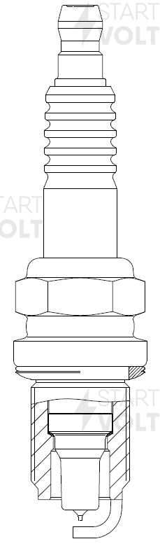 Свеча зажигания для а/м Nissan Almera N15 (95-) 1.4i/1.6i/Primera P10 (93-) 1.6i VSP 1409 START VOLT