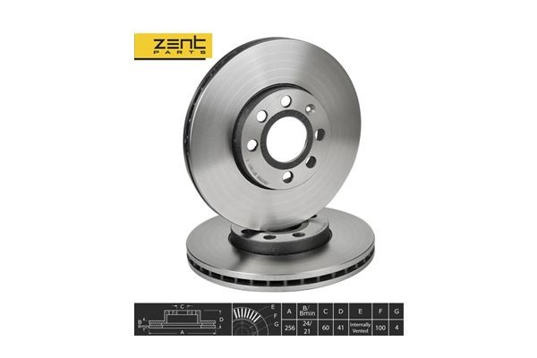 диск тормозной передний! Opel Astra 1.4-1.7TD 98> Z05980 ZENTPARTS