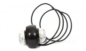 Фонарь габаритный W23 LED / 9V-36V / IP68, размеры 52x100 мм R=45 мм, Расстояние 125 WAS