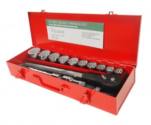 Набор головок торцевых 3/4" 12-ти гранных 22-50мм 14 предметов в кейсе JTC JTC-T615M JTC TOOLS