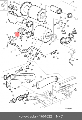 Стопорное кольцо 1661022 VOLVO