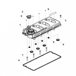 Крышка клапанов 3302 дв.КАММИНЗ в сборе (5262618) (Haffen) 0285 HAFFEN