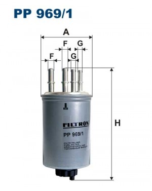 Фильтр топливный PP969/1 PP9691 FILTRON
