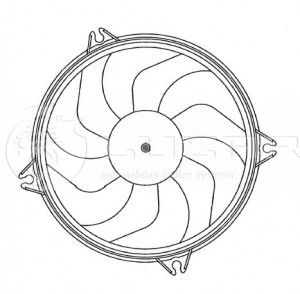Э/вентилятор охл. с кожухом для а/м Citroen Berlingo I (96-)/Peugeout Partner I  LFK2022 LUZAR