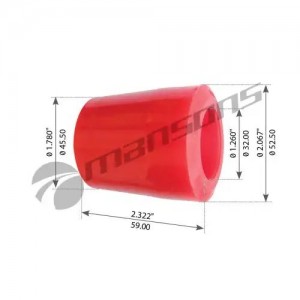 Сайлентблок FRUEHAUF рессоры полиуретановый (32x56x57.5) MANSONS MPU6300 MANSONS