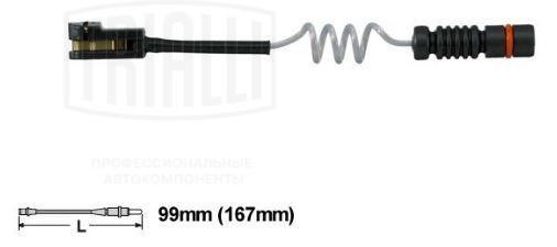 Датчик износа колодок Mercedes Vito (96-)/Sprinter (96-) перед. (PFS 1501) PFS 1501 TRIALLI