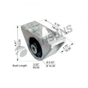 Сайлентблок опоры кабины FLC (втулка 89 мм) A18-34677--> 360043 MANSONS
