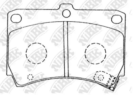 PN5232-NIBK колодки дисковые п.\ Mazda 121 1.3 90-96/323 1.3-1.8/1.7D 89-98 PN5232 NIBK