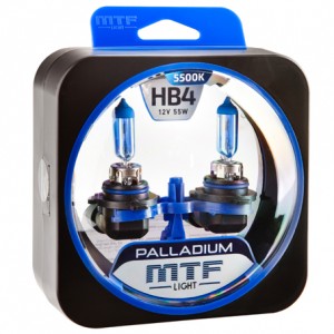 Лампа 12V HB4 55W P22d бокс (2шт.) Palladium MTF HPA12B4 MTF