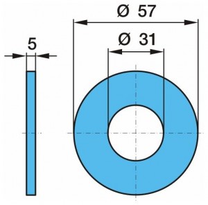Шайба рессорного пальца шайба 0332032380 BPW