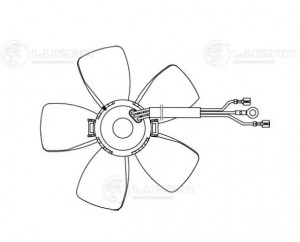 Ветилятор отопителя КАМАЗ,НЕФАЗ,ПАЗ,МТЗ салона универсальный 24V LUZAR LFH0317 LUZAR