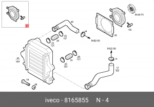 кожух диффузора! (р)\IVECO 8165855 IVECO
