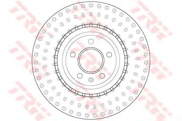 Диск тормозной передний AUDI A4 (B8), A6 (C7), Q5 (8R) 345мм DF6149S DF6149S TRW