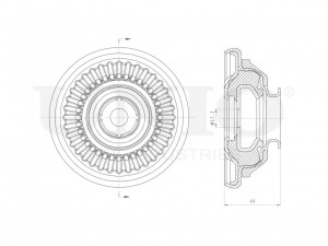 Опора амортизатора передняя RMP-13127 UNIO