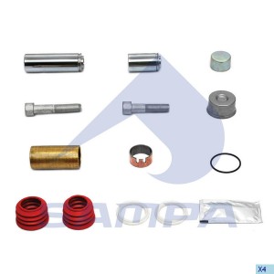 Ремкомплект суппорта KNORR (направляющие,втулки,пыльники) SAMPA 095.725 SAMPA