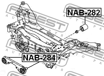 Опора дифференциала NAB-282 NAB-282 FEBEST