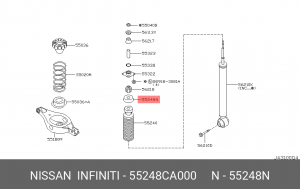 ОПОРА ПРУЖИНЫ 55248-CA000 55248-CA000 NISSAN