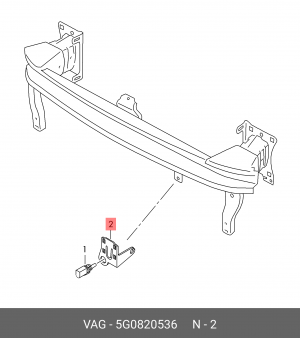 Кронштейн датчика те 5G0820536 5G0 820 536 VAG