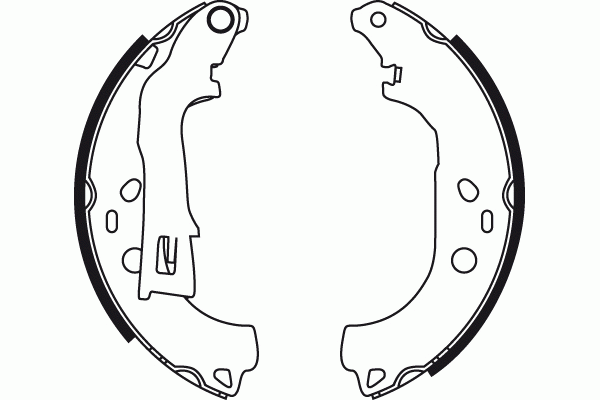 Колодки тормозные FIAT Doblo (05-) задние барабанные (4шт.) TRW GS8738 TRW