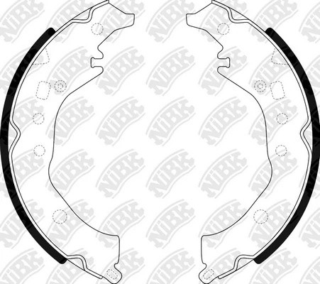Колодки тормозные TOYOTA Corolla Verso (08-) барабанные (4шт.) NIBK FN2389 NIBK