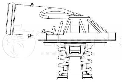 Термостат VW Touareg (06-10) AUDI A4,A6,A8,Q7 (-11) LUZAR LT1870 LUZAR