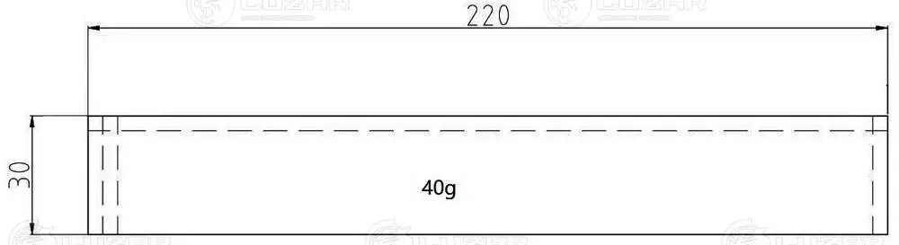 Осушитель конд. для а/м Hyundai SolariS(10-)/Kia Rio (05-) LCD0801 LCD 0801 LUZAR