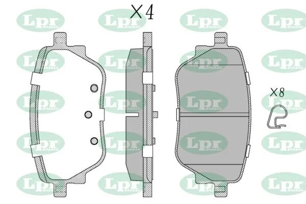 Колодки тормозные MERCEDES A W177/CLA C/X118 задние 05P2132 05P2132 LPR