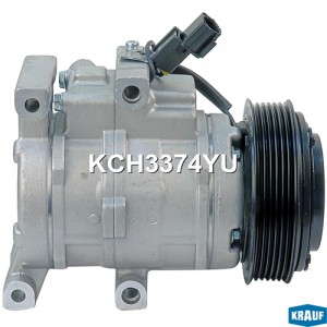 Компрессор HYUNDAI Solaris (10-) KIA Rio (11-) кондиционера KRAUF KCH3374YU KRAUF