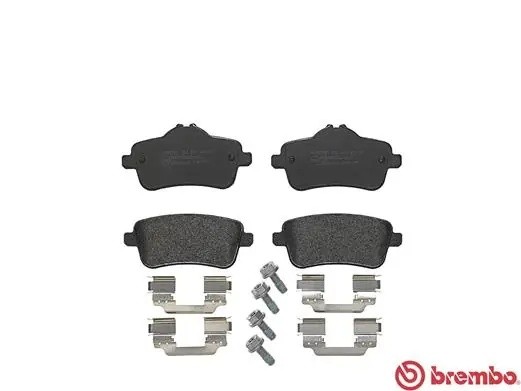 Колодки тормозные MERCEDES ML (W166) (11-),A (W176) (13-) задние (4шт.) BREMBO P50099 BREMBO