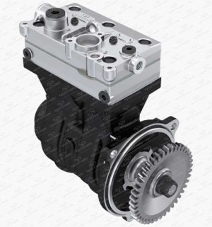 Компрессор воздушный VOLVO: FH12, FH16, FM9, FM12, NH12; RENAULT: 480; ; 2-х цил 01.06.059.10 YUMAK