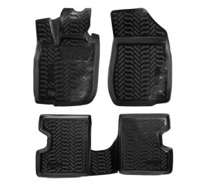 Коврики салона для а/м LADA Largus 4 шт (1-2й ряд) 2012 г.в ТЭП "AIRLINE" (крепе ACM-PS-04 AIRLINE