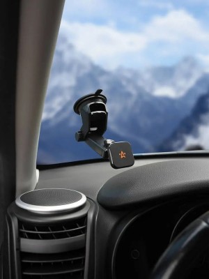 Держатель под смартфон/навигатор "AIRLINE" (на панель, стекло, магнитный, с теле AEAG010 AIRLINE