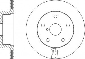 Диск тормозной SUBARU IMPREZA 00-/LEGACY 03-/OUTBACK 03-09  RN1508 RN1508 NIBK
