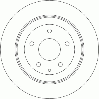 Диск тормозной задний MAZDA CX-5 2011- DF8053 DF8053 TRW