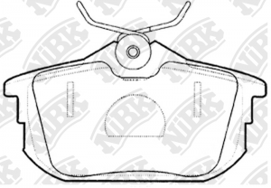 Колодки тормозные дисковые MITSUBISHI COLT 04/SMART FORFOUR 05/VOLVO S40/V40  PN PN3593 NIBK