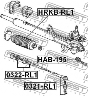 Тяга рулевая 0322-RL1 0322-RL1 FEBEST