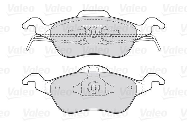 Колодки тормозные дисковые перед 301317 VALEO PHC