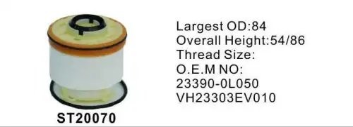 Фильтр топливный ST20070 STAL ST20070 STAL