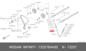 Колпачок маслосъемный 13207-84A00 13207-84A00 NISSAN