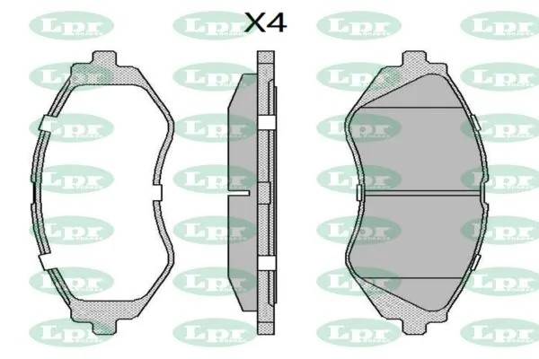 Комплект тормозных колодок 05P710 05P710 LPR