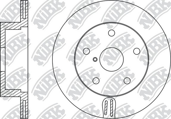 Диск тормозной SUBARU IMPREZA 00-/LEGACY 03-/OUTBACK 03-09  RN1508 RN1508 NIBK
