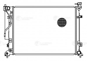 Радиатор охл. для а/м Kia Optima (15-) LRC 08120 LUZAR