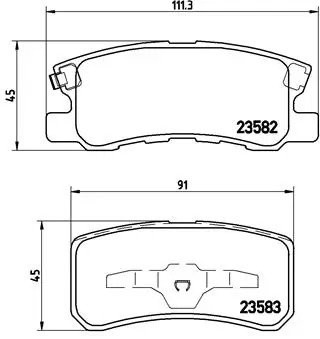 Колодки тормозные P54031 P54031 BREMBO