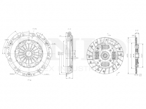 Комплект сцепления с подшипником CLT-20047 UNIO